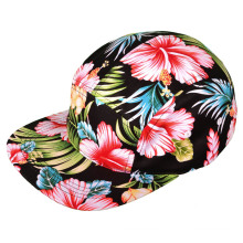 Atacado Cotton 5 Painel Floral Snapback Chapéus